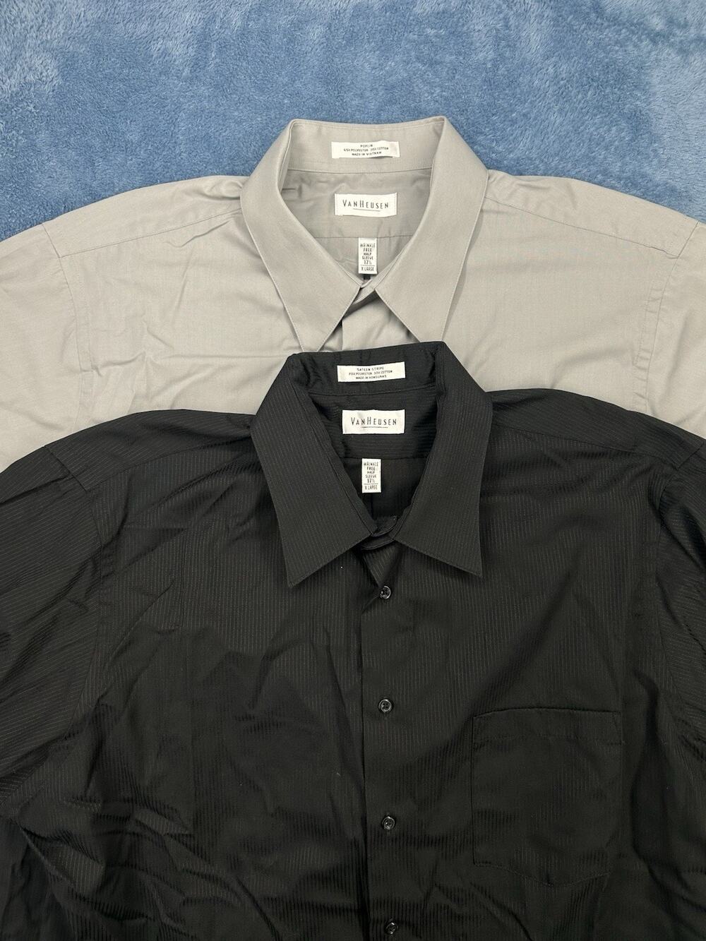 Bundle Of 2 Van Heusen Dress Shirts 17.5 XL